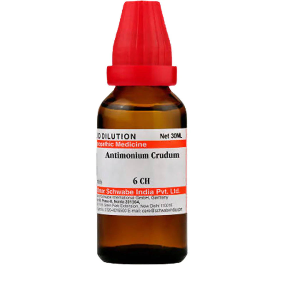 Dr. Willmar Schwabe India Antimonium Crudum Dilution -6 CH - 30 ml
