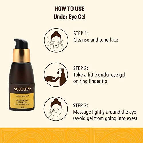 Soultree Under-Eye Gel Pomegranate & Almond Oil - 40 ml