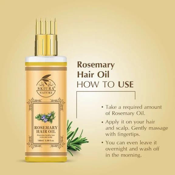 Skiura Nature Rosemary Oil For Fast Hair Growth And Healthy Scalp - 100 ml