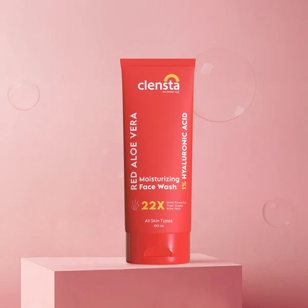 Red Aloe Vera Moisturizing Face Wash With 1% Hyaluronic Acid