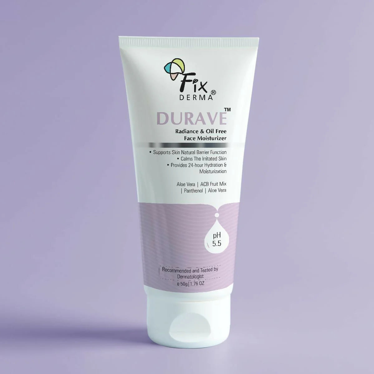 Fixderma Durave Radiance & Brightening Oil Free Face Moisturizer with Probiotics
