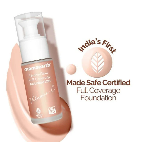 Mamaearth Hydra-Glow Full Coverage Foundation With Vitamin C & Turmeric - Ivory Glow