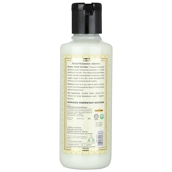 Khadi Natural Aloe Vera Moisturizer - 210 ml