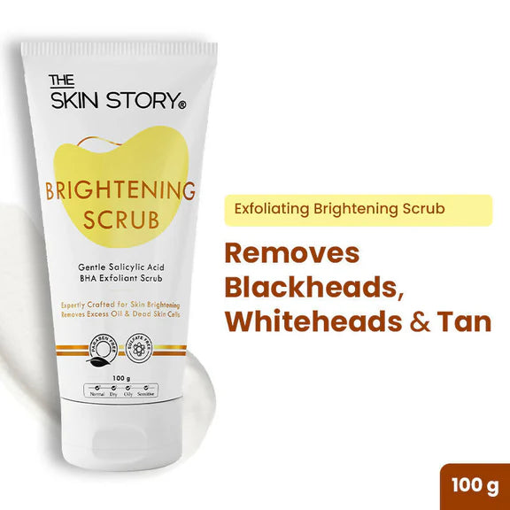 The Skin Story Salicylic Acid Brightening Face Scrub - 100 gm
