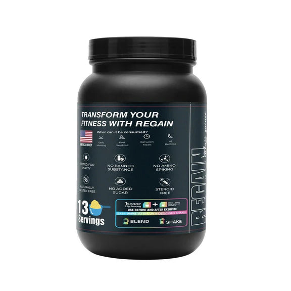 Reformulate Regain I Mass Gainer with Added Pre and Pro Biotics I 364 Energy | 1.5 Creatine - Malai Kulfi - 1 kg
