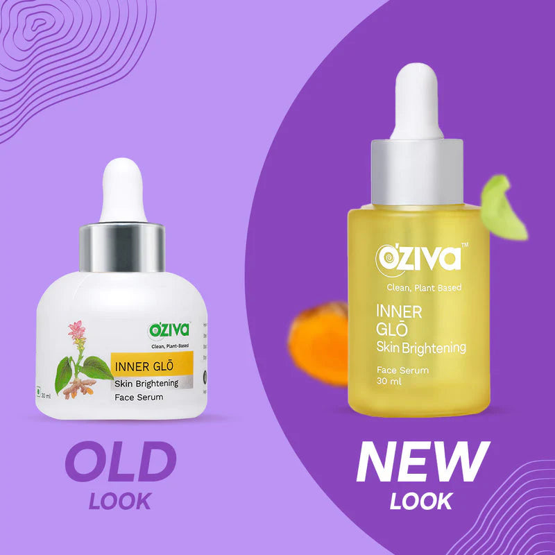 OZiva Plant Based Inner Glō Skin Brightening Face Serum -30 ml