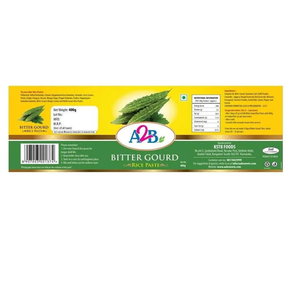 A2B - Adyar Ananda Bhavan Bitter Gourd Rice Paste -400 gm
