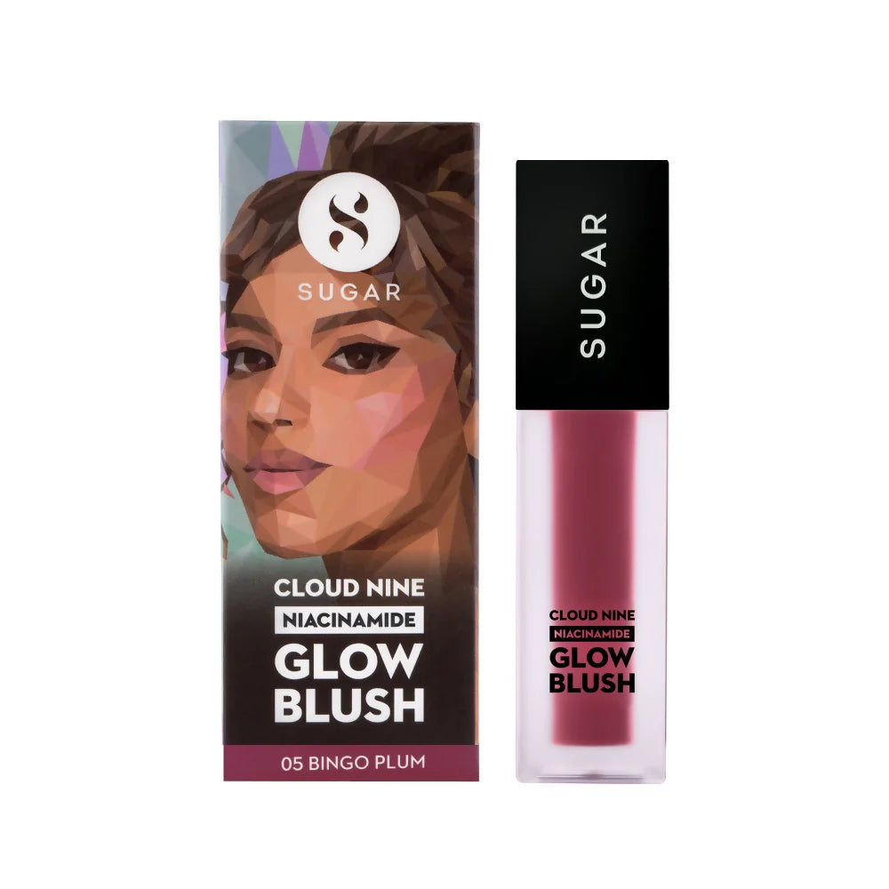 SUGAR Cloud Nine Niacinamide Glow Blush - 05 Bingo Plum - 7.6 ml