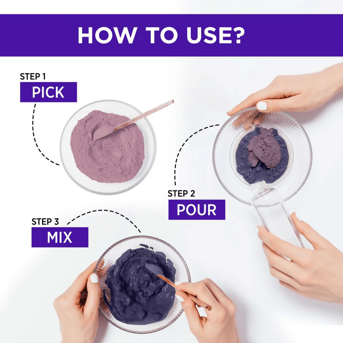 Alps Goodness 100% Natural Blue Pea & Rose Petal Beauty Mask For Skin