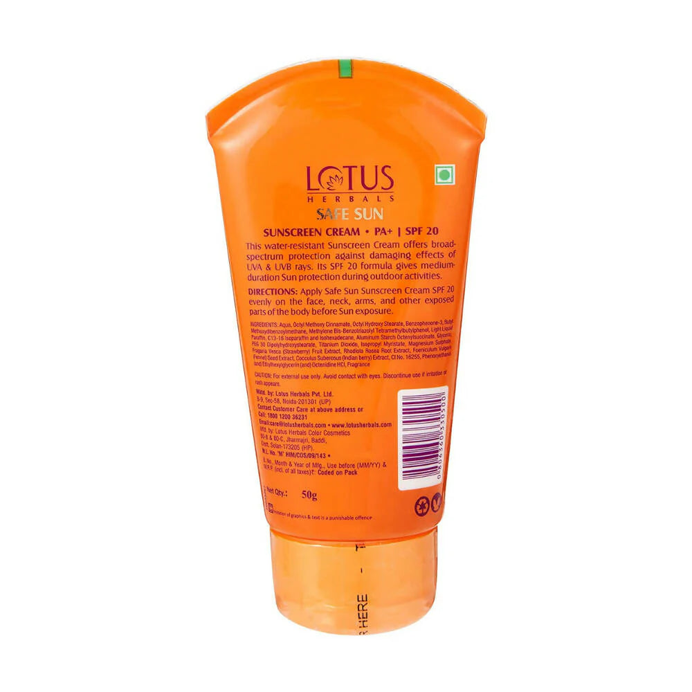 Lotus Herbals Safe Sun Sunscreen Cream
