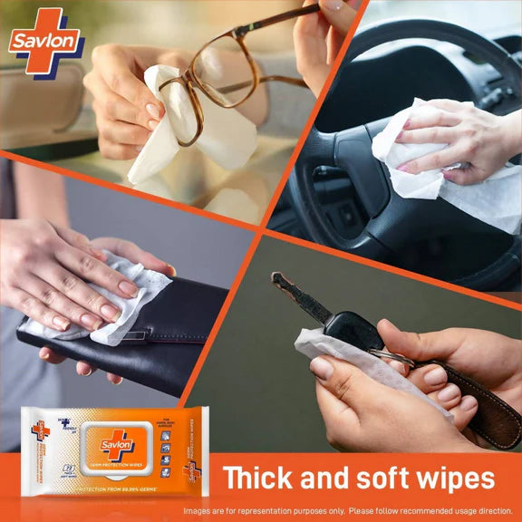 Savlon Germ Protection Wipes - 72 Wipes