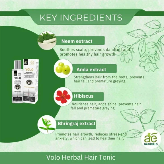 Ae Naturals Volo Herbal Hair Tonic - 200 ml
