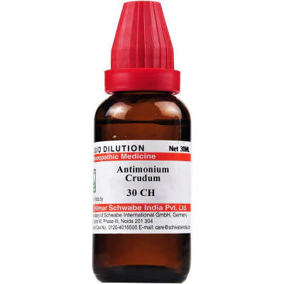 Dr. Willmar Schwabe India Antimonium Crudum Dilution -6 CH - 30 ml