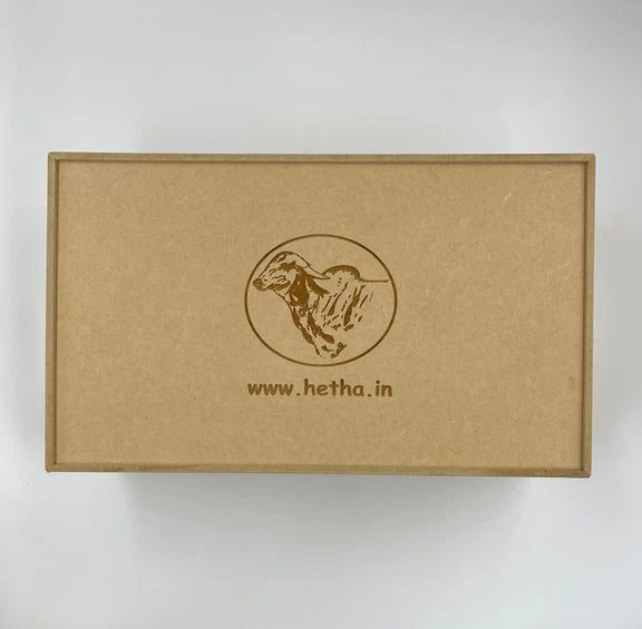 Hetha Gift Box with Himalayan Badri Cow A2 Cultured Bilona Ghee, Chyawanprash, Honey & Lip Balm - Kit