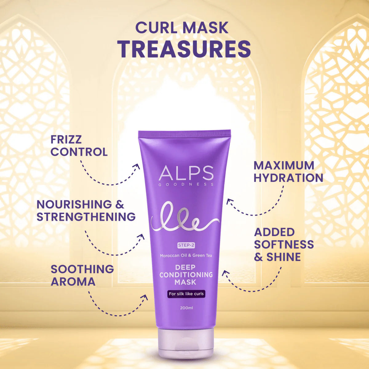 Alps Goodness Deep Conditioning Curl Mask with Moroccan Oil & Green Tea