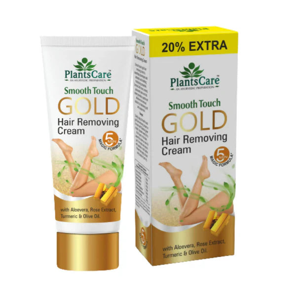 Plants Care Smooth Touch Gold Hair Removing Cream - 60 gm