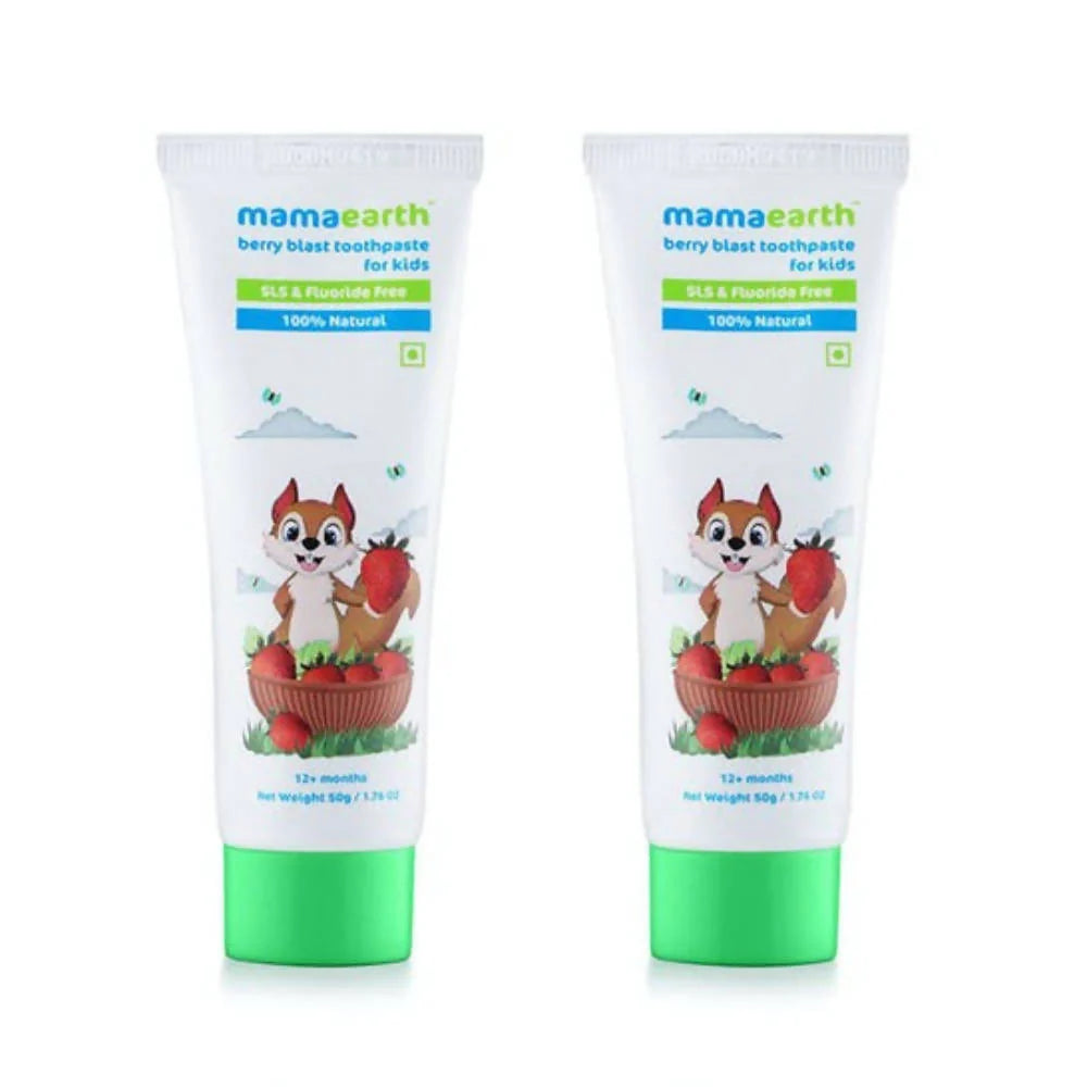 Mamaearth Berry Blast Kids Toothpaste For Promotes Healthy Teeth & Gums, Cleanses Teeth