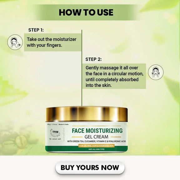 The Natural Wash Face Moisturizing Gel Cream - 50 gm