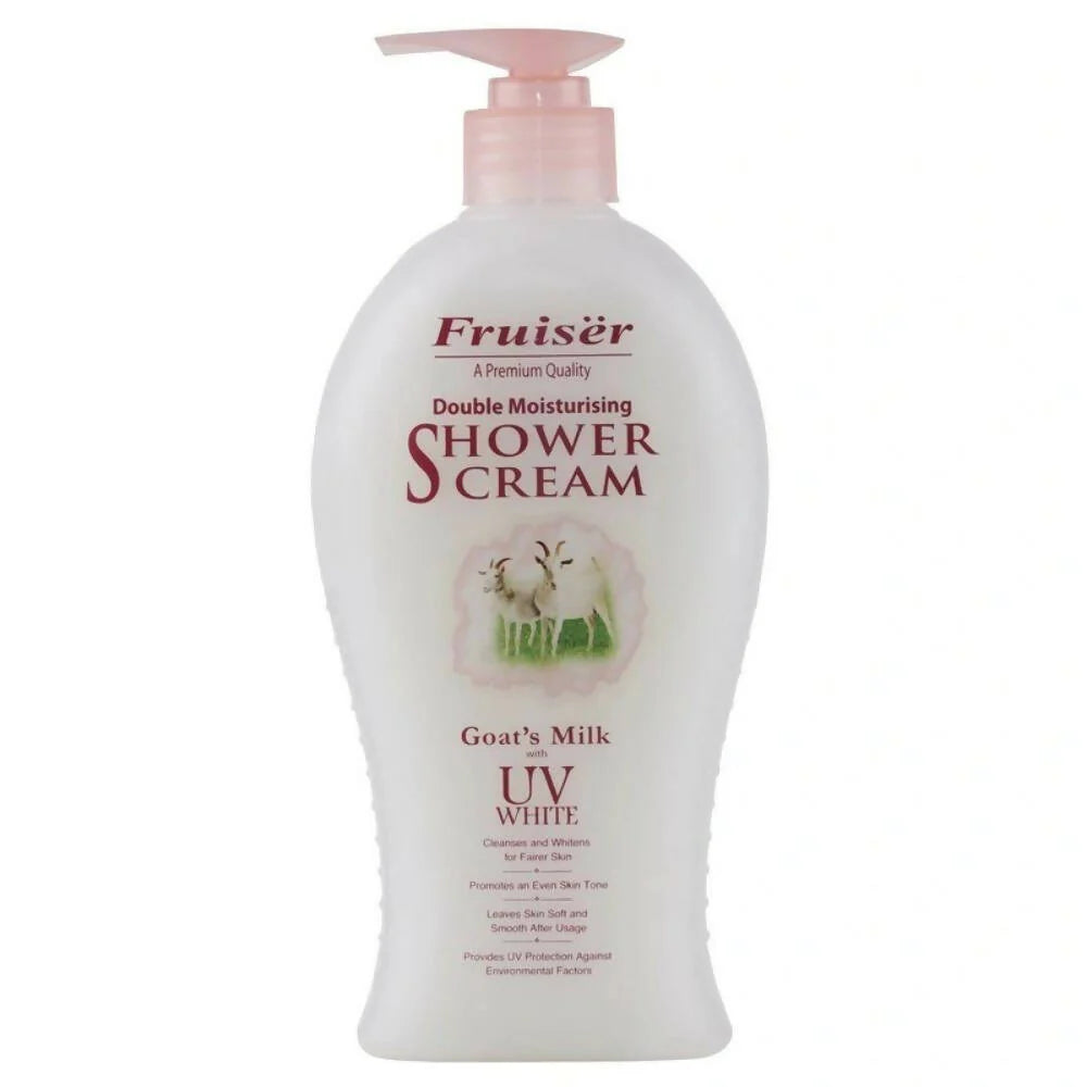 Fruiser Double Moisturizing Shower Cream Goat's Milk With UV White