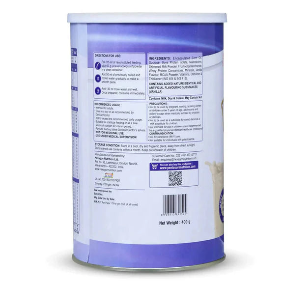 PentaSure Complete Nutritional Powder - Vanilla Flavor - 400 gm
