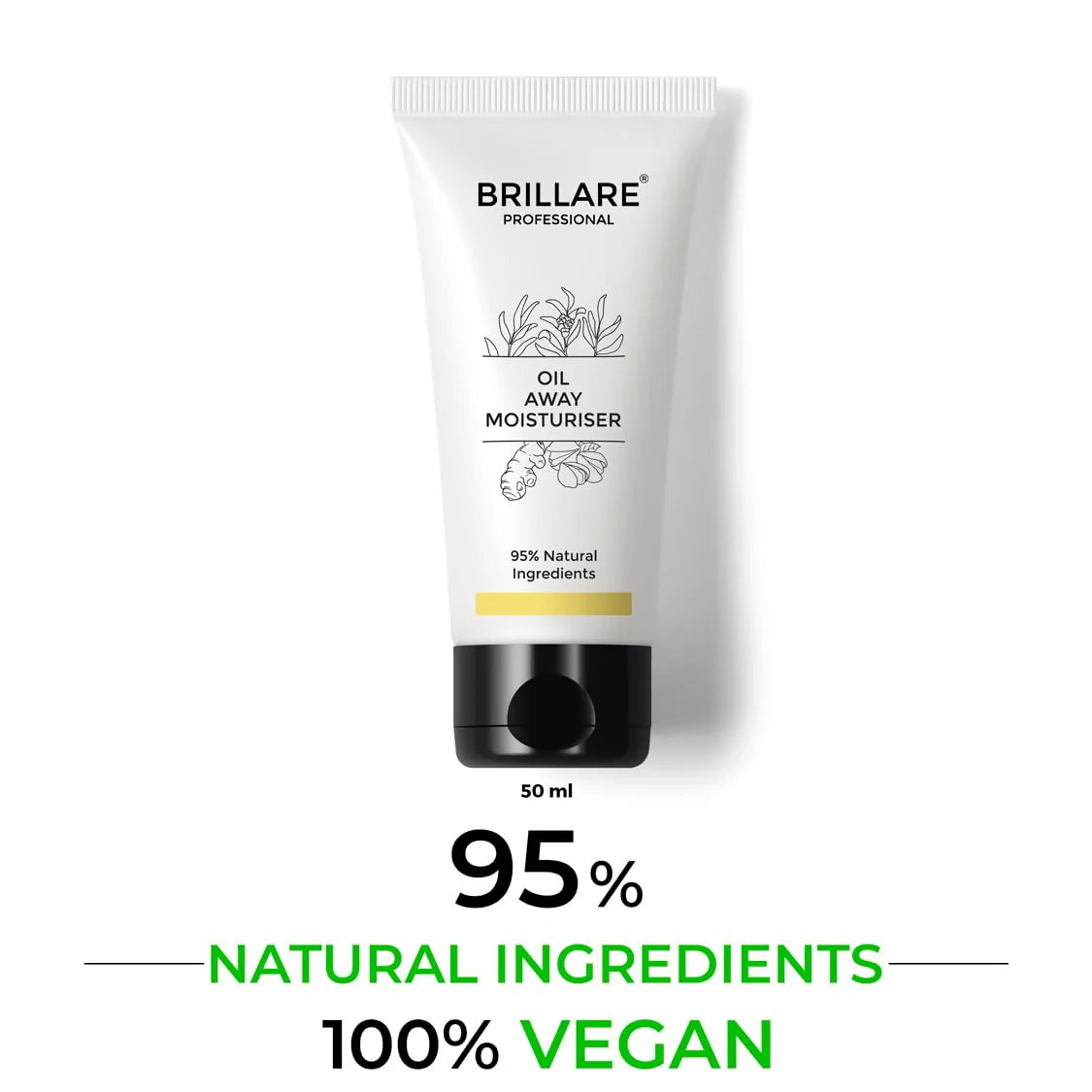 Brillare Oil Away Natural Moisturiser With Tea Tree and Turmeric For Oily - 50 ml