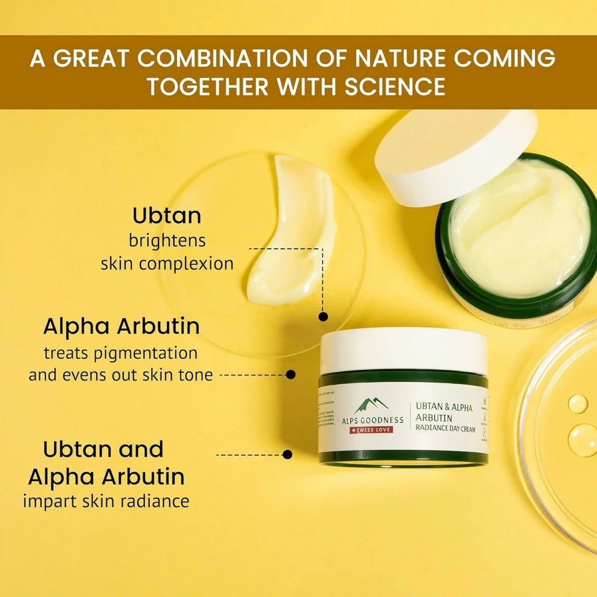 Alps Goodness Ubtan & Alpha Arbutin Radiance Day Cream