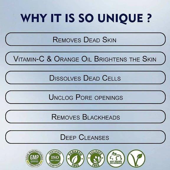 NutriGlow Advanced Organic De Tan Creme Scrub - 100 gm