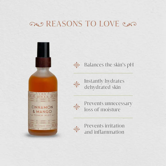 Old School Rituals Cinnamon & Mango Toner Mist - 100 ml