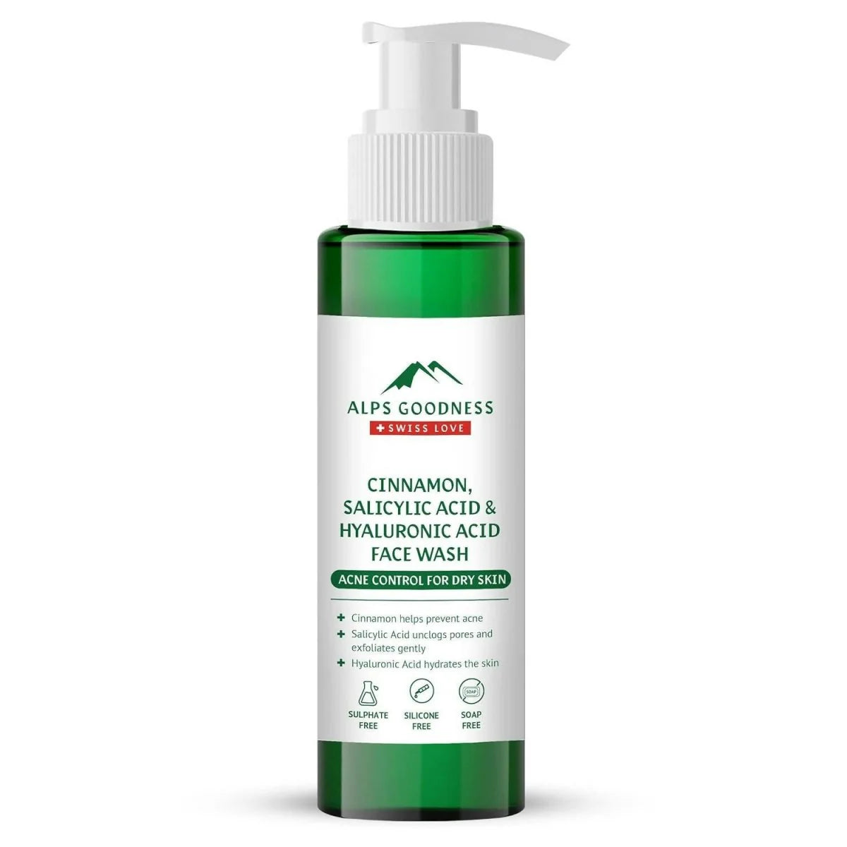 Alps Goodness Cinnamon, Salicylic Acid & Hyaluronic Acid Facewash