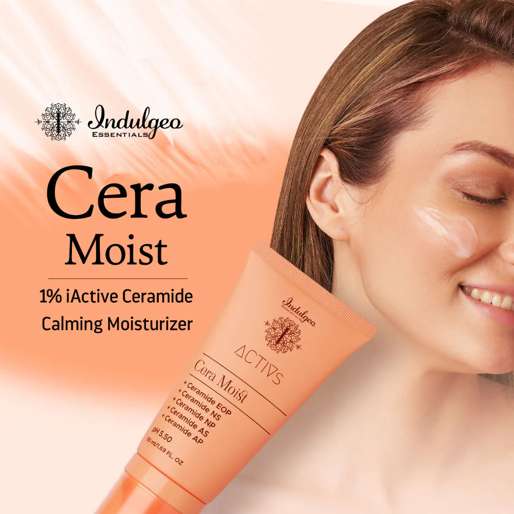 Indulgeo Essentials Cera Moist - Ceramide Calming Skin Moisturizer - 50 ml