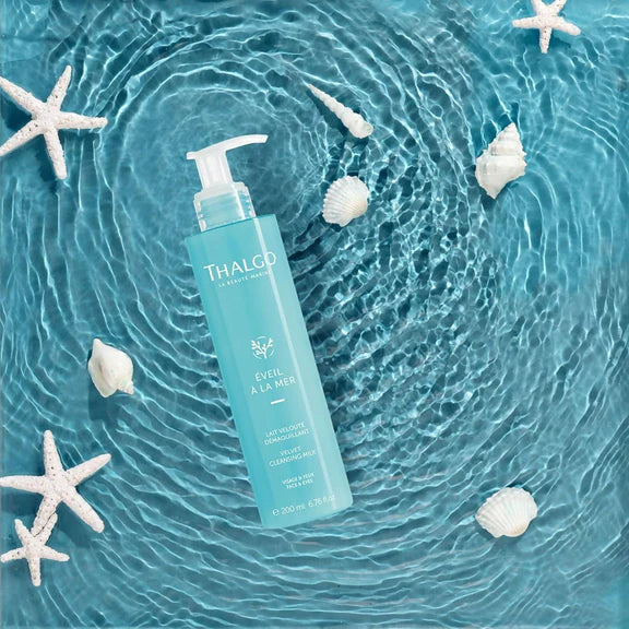 Thalgo Velvet Cleansing Milk - Gentle Cleansing Milk with Castor & Grape Seed Oils - 200 ml