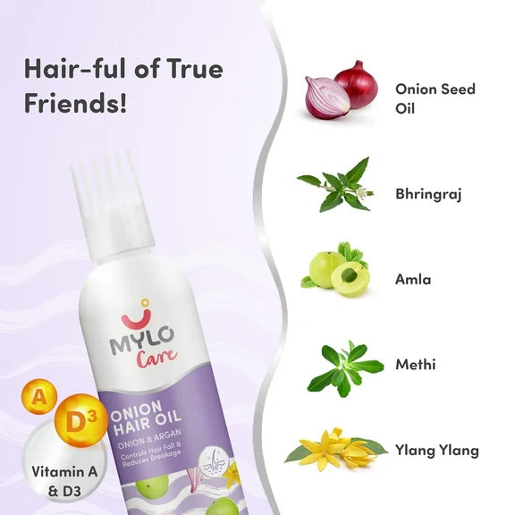 Mylo Care Anti Hair Fall Oil with Onion - 200 ml