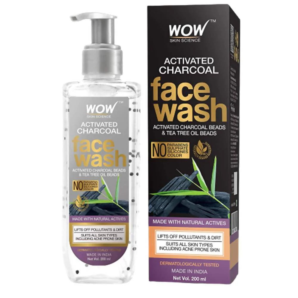 Wow Skin Science Activated Charcoal Face Wash