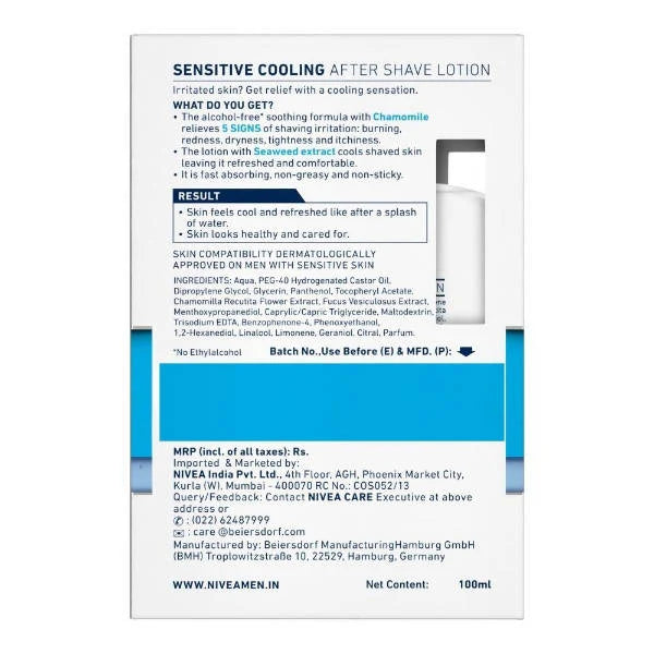 Nivea Men Sensitive Cooling After Shave Lotion - 100 ml