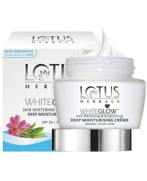 Lotus Herbals White glow Skin Whitening and Brightening Deep Moisturising Creme Spf