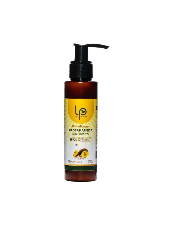 Life Purified Abhyetilepam Baobab Arnica Sun Protector SPF 70 Pa++++ - 100 ml