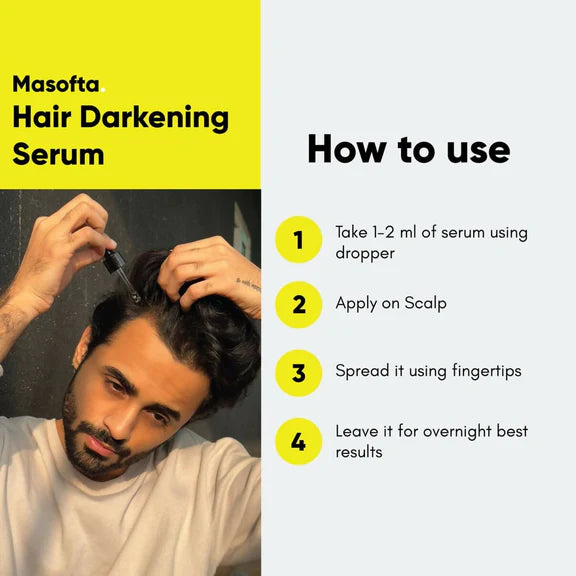 Masofta Anti Grey Hair Darkening Serum - 30 ml