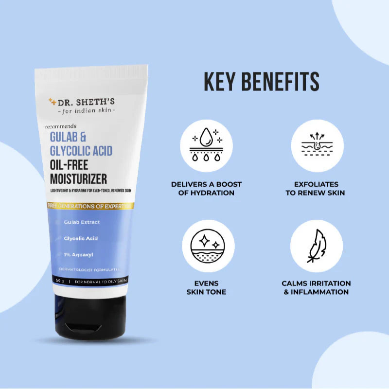 Dr. Sheth's Gulab & Glycolic Acid Oil-Free Moisturizer