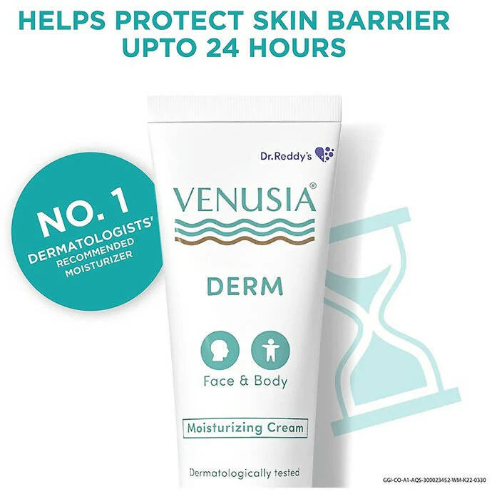 Dr. Reddy's Venusia Derm Moisturizing Cream For Face & Body - 75 gm