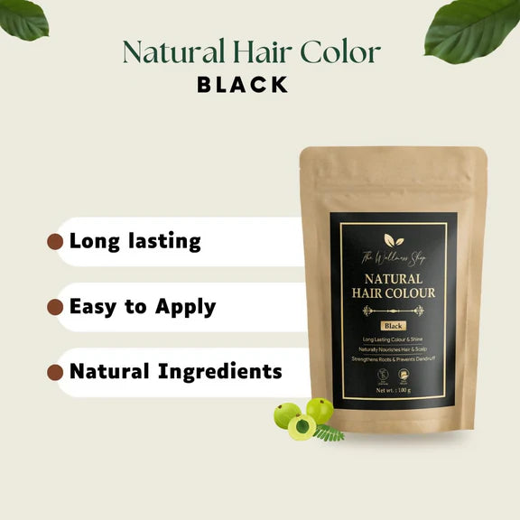 The Wellness Shop Natural Black Hair Colour - 100 gm