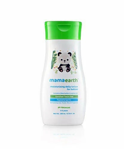 Mamaearth Daily Moisturizing Lotion & Dusting Powder with Organic Oatmeal & Arrowroot Powder for Babies -combo