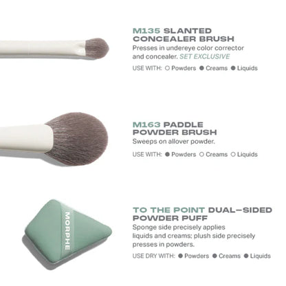 MORPHE Conceal & Set Tool Trio - 3 pcs