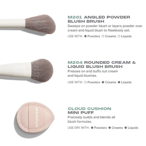 MORPHE Blush Layering Tool Trio - 3 pcs