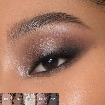 MORPHE Chromaplus 12-Pan Eyeshadow Palette - Moon Stone - 15 gm