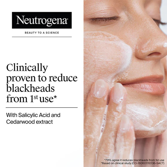 Neutrogena Deep Clean Blackhead Eliminating Face Scrub & Exfoliator with Salicylic Acid - 100 gm
