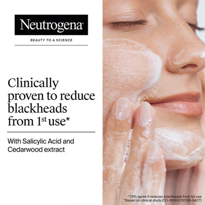 Neutrogena Deep Clean Blackhead Eliminating Face Scrub & Exfoliator with Salicylic Acid - 100 gm