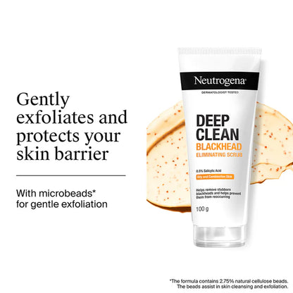 Neutrogena Deep Clean Blackhead Eliminating Face Scrub & Exfoliator with Salicylic Acid - 100 gm