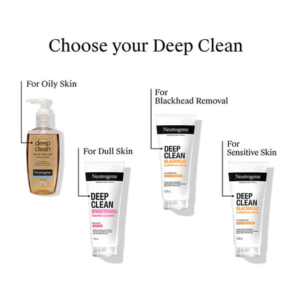 Neutrogena Deep Clean Blackhead Eliminating Face Scrub & Exfoliator with Salicylic Acid - 100 gm