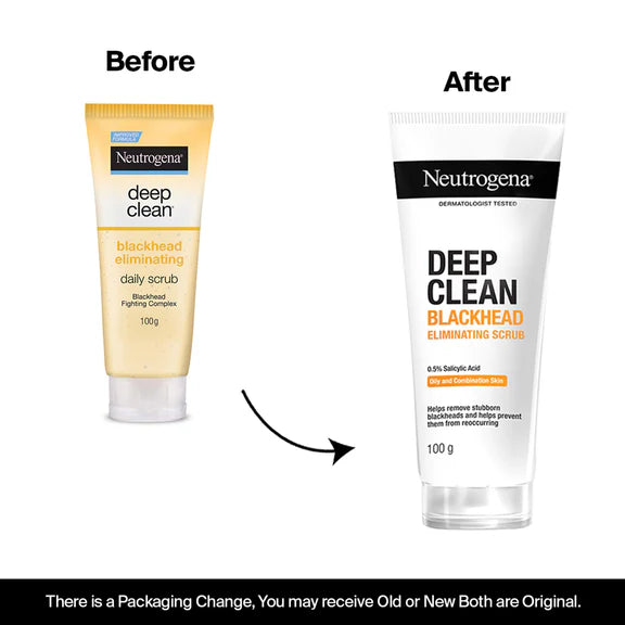 Neutrogena Deep Clean Blackhead Eliminating Face Scrub & Exfoliator with Salicylic Acid - 100 gm