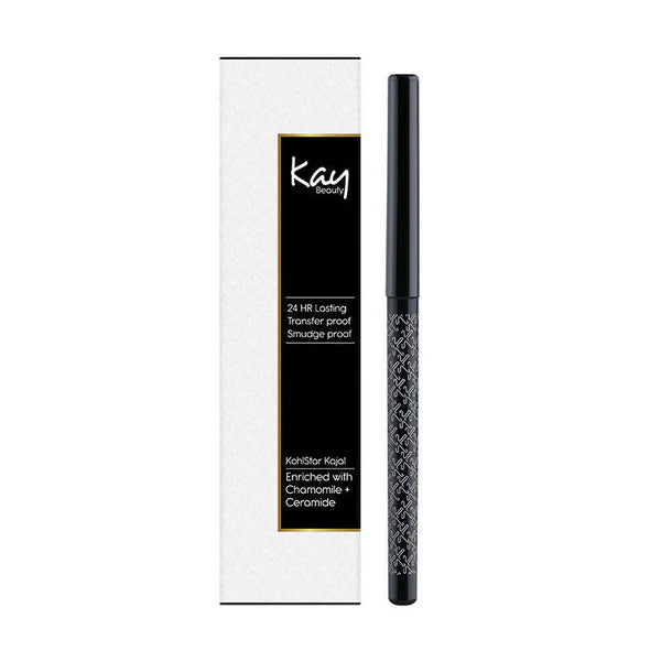 Kay Beauty Waterproof 24 Hour Kajal - Spade Black - 0.35 gm